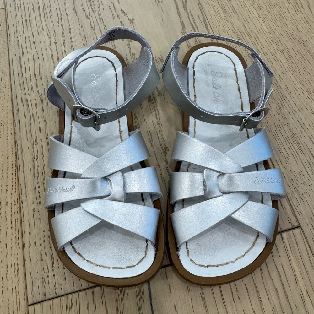 Salt Water Kids Silver Sandals